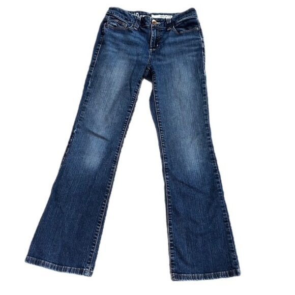 DKNY SOHO Jeans Straight/Boot Cut Size 4S - Picture 1 of 8
